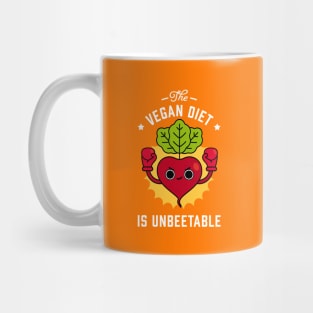 The Vegan Diet is Unbeetable - Cute Beet Pun Mug